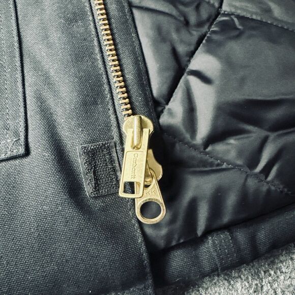 Vintage Carhartt Men 54 Tall Arctic Wear Quilt Lined Duck Canvas Coat C03 BLK US - Picture 9 of 11